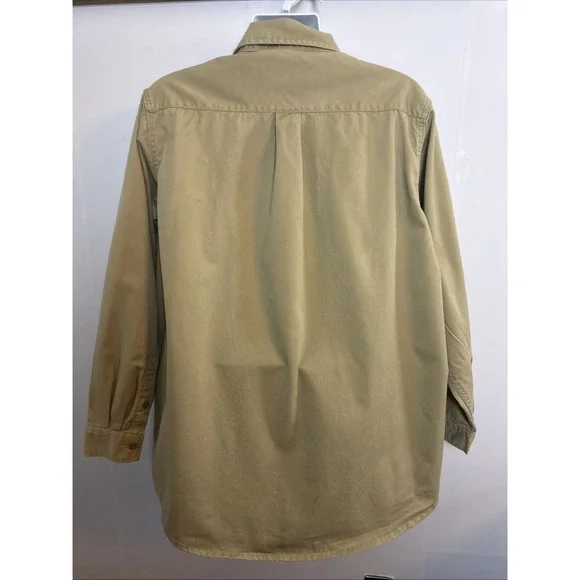 Rasco FR Flame Resistant Shirt Men XL Khaki Button Up Work Shirt Thrashed‎ - Picture 4 of 12